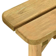 FAMIROSA Tavolo da Picnic con 4 Panche 172x172x73 cm in Pino Impregnato