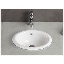 Lavabo, Ceramica, Mezzo Incasso Sopra il Lavabo (dimensioni : 545mm)