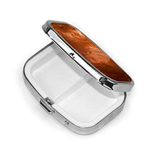 Scatola quadrata per pillole in rame ixs di moda portapillole organizer da viaggio per pillole integratori di vitamine