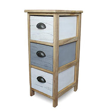 IlGruppone Mobiletto Multiuso per Bagno, Camera da Letto e Ingresso Misura 29x35x66 cm con 3 cassetti MOD Cisco