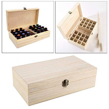 Colcolo Scatola Portaoggetti per 25 Slot in Legno