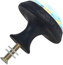 Estate Giallo Limone Modello Blu Pomelli per Porta Set di 4 Pomelli per Mobili Manopole per Cassetti Cucina Armadio Vetro