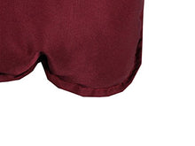 Meerweh 20071, cuscino imbottito per sedia a sdraio, circa 195 x 49 x 10 cm, colore rosso
