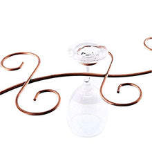 Bureze 6 portabicchieri da appendere sotto il mobiletto porta bicchieri da vino in rame