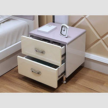 Comodino Moderno Semplice, mobiletto for Montaggio Vernice Bianca Camera da Letto Mini Cassettiera portaoggetti Peso 400 kg-55x41x49 cm FANJIANI