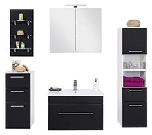Set di mobili da bagno SANTINI 75 (5 pezzi) nero satinato