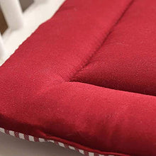 eewopjkj Set di 4 Cuscini per sedie Cuscini per sedili Cuscini per Sedia Cuscino per Schienale Alto Cuscino per Sedia da Giardino in Cotone e Lino con Orlo Design con Cravatta Cuscino per Sedile a s