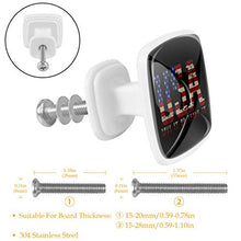 Bandiera americana (3) 4 PCS Pomelli per Porta, Pomolo per Mobile, Pomelli per Mobili con Viti, Maniglia per Armadietto, Pomelli per Porta, Pomelli per Cassetti per Porta, Armadio, Cassetto e Credenza