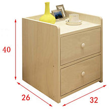 DNSJB Armadietto da Comodino con 2 cassetti Armadietto da Comodino con armadietto Semplice Armadietto Piccolo (Color : B)