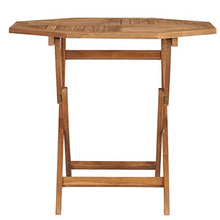 Festnight Tavolo da Giardino Rotondo Pieghevole 85 cm in Legno Massello di Teak Tavolo Sala da Pranzo