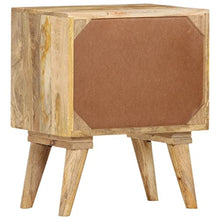 vidaXL Comodino 40x30x50 cm in Legno Massello di Mango