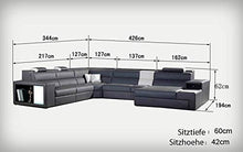 JVmoebel Design - Cuscino in pelle per divano, angolare, per soggiorno, paesaggio, camera