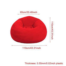 Tongdejing Aufblasbarer Sitzsack Stuhl, faltbare Beflockung Aufblasbare Lazy Sofa Liege Couch Ultra Soft für zu Hause Wohnzimmer Schlafzimmer Dekor Haustier - Arredi Casa