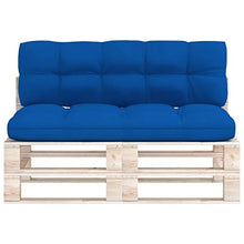 vidaXL Cuscini per Divano Pallet 2 pz Blu Reale