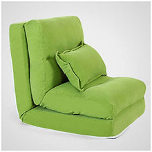SMC Divano Letto Singolo Divano Letto Pieghevole Multifunzionale Creativo (Color : Green, Dimensione : 220X60X18cm)
