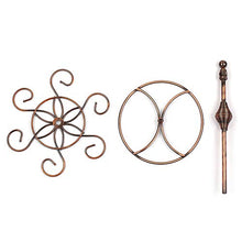 Leepesx Portacandele da Tavolo con Supporto per Bicchieri da Vino in Metallo Elegante Classico con 6 Ganci
