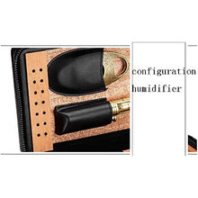 SCDZS Desktop Cigar Humidor Cigar Box di stoccaggio Versatile Strong Seal Resistente all'Usura è Molto Adatto for Viaggi (Color : Black)
