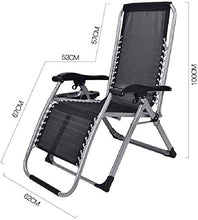 Heavy Duty Zero Gravity sedia reclinabile ufficio patio esterno pieghevole portatile con gamba quadrata e supporto tazza
