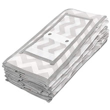 SPRINGOS - Organizer da appendere in tessuto, 6 ripiani, per armadio (120 x 15 x 30 cm, grigio/bianco)