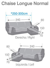 Eysa Oslo Salva, Microfiber, C/0 Greggio-Visone, Penisola 240 cm. Adatto per divani da 250 a 300 cm