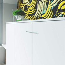 SMARTBett Letto a Scomparsa Basic Letto Ribaltabile Letto a Muro (90x200 Orizzontale, Bianco)