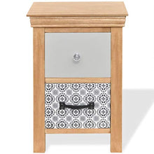 E E-NICES Cassettiere 2 Pezzi 34x34x46 cm in Legno Massello