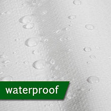 WSHA Tarpaulina Bianca Resistente alle intemperie, Telo Resistente con Occhielli e Bordi rinforzati, per mobili da Giardino Copertina per Camion a Effetto Serra,6X8M