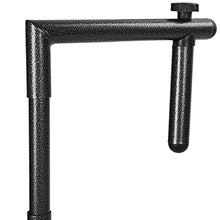 PrimeMatik - Tavolo Rettangolare Regolabile per Balcone 60x36cm Nero