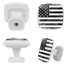 bandiera americana 4 PCS Pomelli per Porta, Pomolo per Mobile, Pomelli per Mobili con Viti, Maniglia per Armadietto, Pomelli per Porta, Pomelli per Cassetti per Porta, Armadio, Cassetto e Credenza