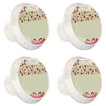 Maniglie per cassetti Manopole per cassetti Manopole rotonde Confezione da 4 per armadietto, cassetti, cassettiere, cassettiere ecc. Natale