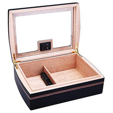 CLJ-LJ Vetro Tetto apribile Cassetta Elettronica igrometro Cigar Humidor