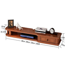 PQXOER-HO Mobile TV Floating Porta TV a Parete Console TV, Centro di intrattenimento unità (Colore : Rosso, Dimensione : 100x24x17cm)