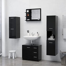 vidaXL Specchio da Bagno Rovere Sonoma 60x10,5x45 cm in Truciolato