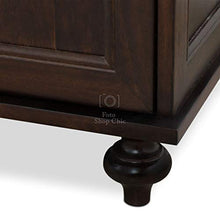 Shop Chic Mobile da bagno con top in marmo classico color noce 120 cm