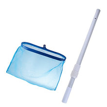 FLAMEER Piscina Spa Pulizia Pulizia Skimmer Rete Fine Deeps Bag Telescopico Pole