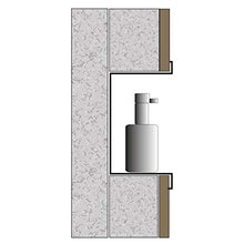Nicchia a parete BERNSTEIN BS156010-15 x 60 x 10 cm - colore selezionabile, Colore:nero