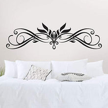 T-MK338 - Adesivi per testiera del letto, 39 x 140 cm, colore: Nero