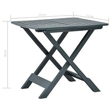 Tavolo da Giardino Pieghevole Verde 79x72x70 cm in Plastica