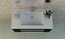 Jet-Line Set di mobili da bagno "Locarno", nero, bianco o grigio lucido, set di mobili da bagno (nero)