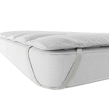 Italian Bed Linen Topper Matrimoniale, Microfibra, Bianco