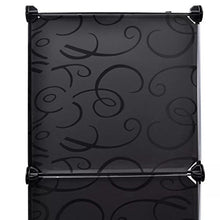 Shengtaieushop modulare Armadio 9 Scomparti Panno Bianco e Nero 37 x 115 x 150 cm