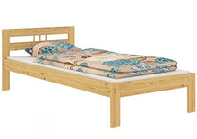 Erst-Holz Solido Letto Classico Corto in Pino massello Laccato 90x190 con doghe rigide 60.64-09-190
