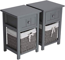 LMYTech 2 Comodini con 2 Cassetti, Comodini in Legno, Comodini, Comodini, Camera da Letto, Bagno, Soggiorno