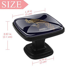 Dresser Drawer Cabinet Knobs Crystal Glass Knobs Pulls for Kitchen Wardrobe Cupboard Bathroom Cabinet 4 pcs Animal Peacock Bird