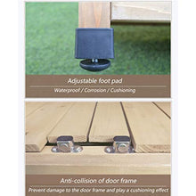 QILIN Ripostiglio da Giardino, Armadio di Stoccaggio in Legno per Esterni, con 2 Ante E Ripiani Impiombati, Molto Adatto per Casa, Giardino, Terrazza E Balcone (Colore caffè Chiaro)