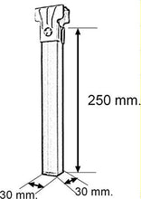 WOLFPACK LINEA PROFESIONAL Set 4 Gambe a Rete in Legno, Neutro, 250X30X30 MM