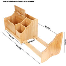 Fdit Organizer da scrivania, Organizer da scrivania Estensibile in bambù, Organizer da Tavolo, scaffale per Libri, scaffale per Libri, Supporto Fisso per Forniture per Ufficio