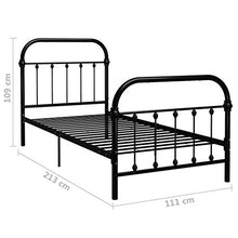 SKM Giroletto Nero in Metallo 100x200 cm (17.6kg)