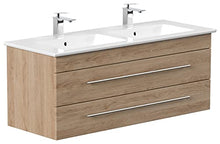 Mobile bagno ,lavabo Villeroy & Boch Venticello 130cm rovere chiaro,doppio