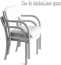 Yxsd - Sgabello da bar in legno, con schienale e bracciolo, utilizzabile per scrivania, sala da pranzo, sedia per apprendimento per la casa e per il commerciale, colore: beige
